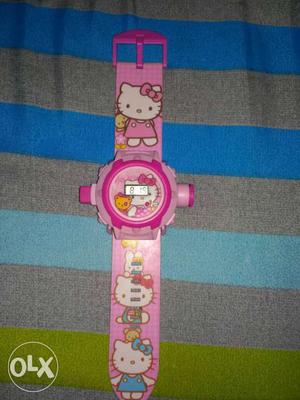 Hello Kitty Round Digital Watch