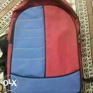 Laptop bag purple And Red Backpack