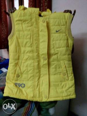 New Yellow Hooded Vest