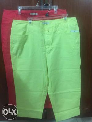 Nordstrom women's Pants(2) lime and red- US size 18 (brand