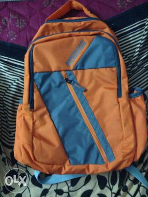 Orange And Blue Backpack