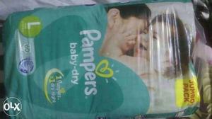 Pampers diapers large size big pack