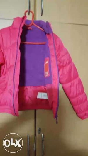 Pink Puma jacket for 7 -10 yr old girl