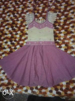 Pink shining skert for 8 to 10 age girl