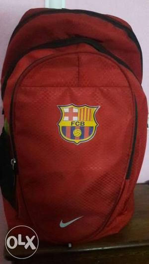 Red Fc Barcelona Backpack