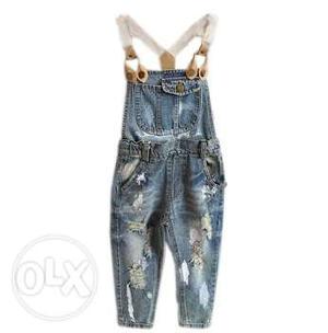 Stylish and Cool Denim Baby Romper Jumpsuit for Parties