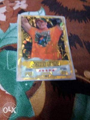 WWE jhoncena gold with lamenated no scratches