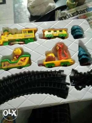 Black And Yellow Train Toy Set