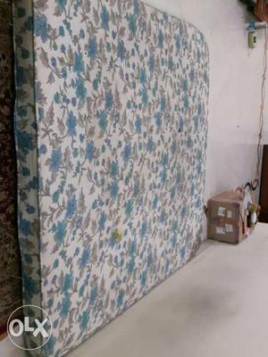 Blue And White Floral Mattress king size