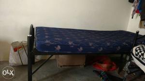 Blue Mattress And Bed Frame