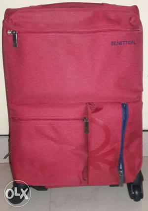 Brand new benetton trolley bag, mrp , only in