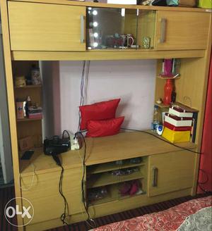 Brown Wooden Television Hutch
