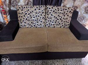 Customised designer sofa 2+2 seater with cushions