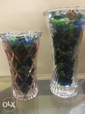 Designer Vase with Colored Stones