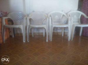 Fibre chairs four. Good condition.