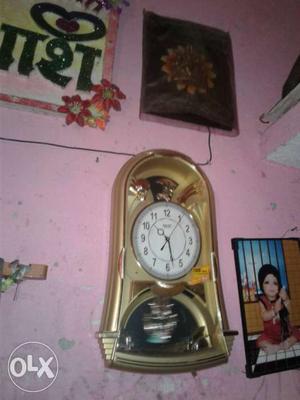 Gold Wall Grandfather Clock