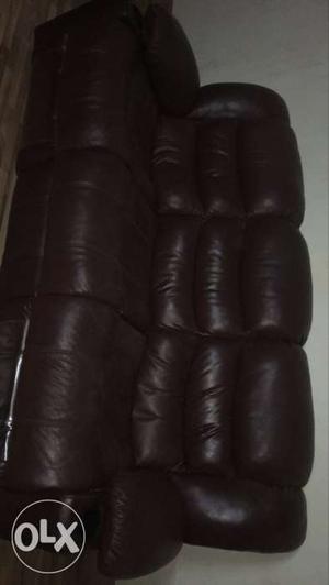 Leather Recliner Sofa set of 3 (total 5 seats)