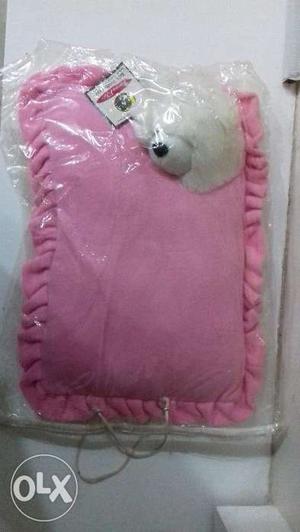 New Pink coloured soft babies pillow