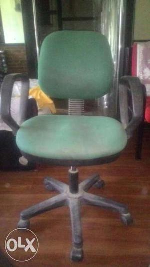 Office chair with working levers up and down