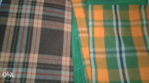 Orange Green Black And Red Plaid Textiles