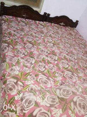 Pink White And Green Floral Bed Linen