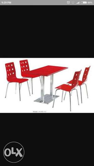Restuarant Brand new Table chair set Available