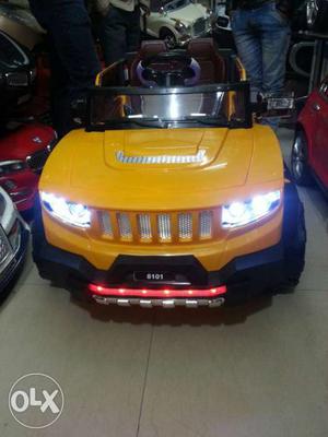 Yellow Hummer Ride On Toy Car
