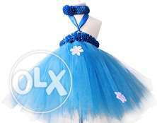 Amazing Blue Birthday Tutu Dress for Little Angel