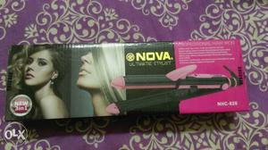 Black And Pink Nova Hair Straightener Box