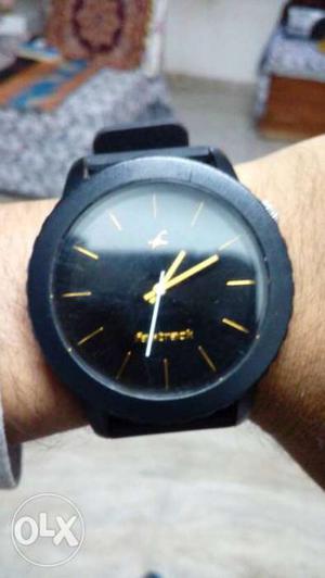 Black coloured original fastrack watch at