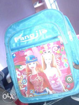 Blue 2 Barbie Printed Backpack
