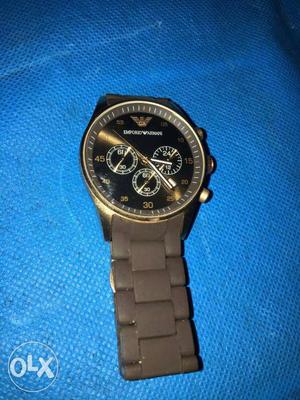 Emporio Armani rose gold Chronograph Watch unused and