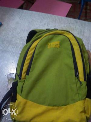 Green And Yellow Backpack