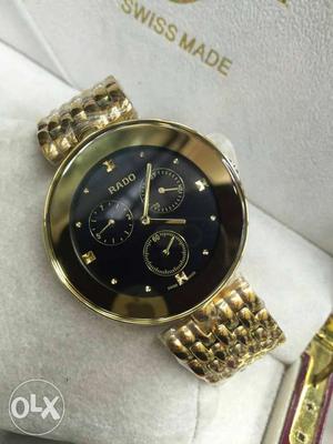 Rado cute chronograph black gold available