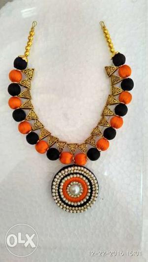 Silkthread necklace colour Customised any