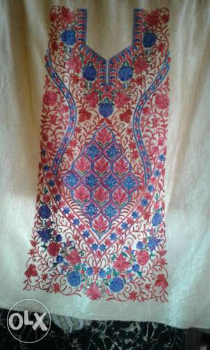 Unstiched silk dress material for sale