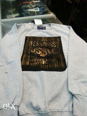 White And Brown West Coast Long Sleeve Shirt