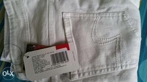 White Spykar jeans size 34 unused