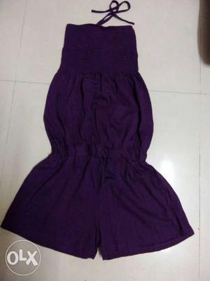 Wine colour plain jumpsuit... size small...