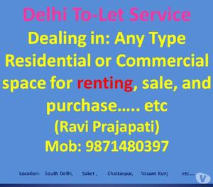 1rk fully furnished available for rent in chattarpur