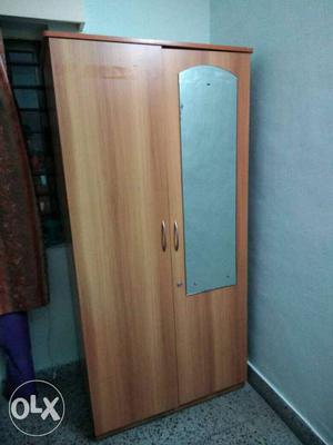 2 door wooden cupboard in good condition. price