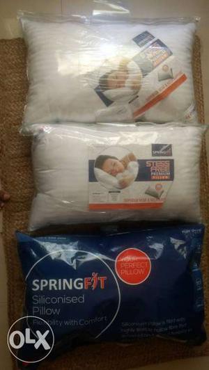 3 brand New Springfit sealed pillows - 2 premium Springfit