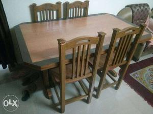 4 Chair DiningTable set (pure Sagwan wood) in