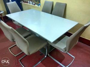 6 chairs and Dining Table for Sale
