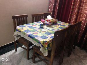 6 seator Wooden Dining Table in excellent