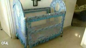 Baby's Blue Travel Cot