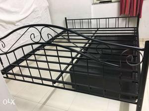 Black Scrolled Metal Bed Frame