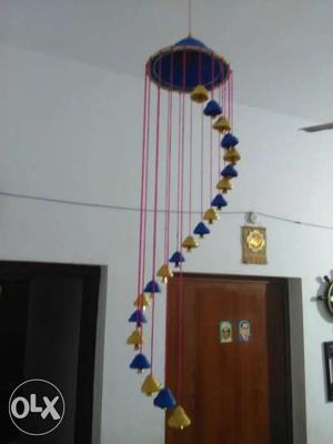 Blue And Yellow Hanging Decor