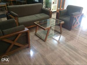 Complete furniture made of plantation teak wood fresh piece