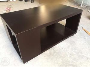 Dark brown  feet big size center table in deco paint